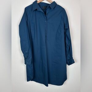 NWT Universal Standard Navy Blue Shirt Dress Pockets Size XS (10-12)